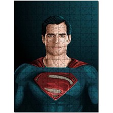 Cakapuzzle Superman Çizim Portre 120 Parça Puzzle Yapboz Mdf (Ahşap)