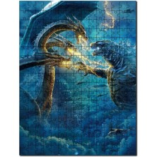 Cakapuzzle Godzilla Canavarların Kralı Film Görseli, 1000 Parça Puzzle Yapboz Mdf (Ahşap)