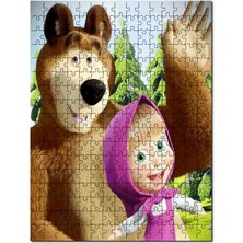 Cakapuzzle Maşa Ile Koca Ayı Sevimli Pozları 500 Parça Puzzle Yapboz Mdf (Ahşap)