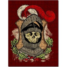 Cakapuzzle Ilütirasyon Miferli Iskelet 120 Parça Puzzle Yapboz Mdf (Ahşap)