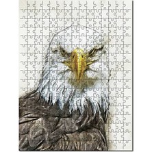 Cakapuzzle Pirizma Özellikli Sarı Gagalı Kartal 120 Parça Puzzle Yapboz Mdf (Ahşap)