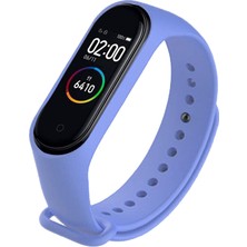 Deilmi Xiaomi Mi Band 3 4 Uyumlu Çelik Tokalı Spor Delikli Silikon Loop Kordon Kayış