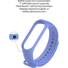 Deilmi Xiaomi Mi Band 3 4 Uyumlu Çelik Tokalı Spor Delikli Silikon Loop Kordon Kayış