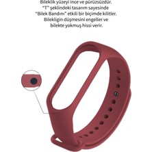 Deilmi Xiaomi Mi Band 5 6 Uyumlu Çelik Tokalı Spor Delikli Silikon Loop Kordon Kayış