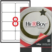 Herboy HB-1008 Beyaz Laser Etiket 99,1 mm x 67,7 mm