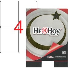 Herboy HB-1004 Beyaz Lazer Etiket 99,1 mm x 139 mm