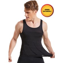 Young&Fit Erkek Korse Atlet Siyah Bel Korsesi Toparlayıcı 2 Beden Inceltici Korse Atlet