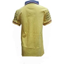 Petitox Çocuk Erkek Polo Yaka Baskılı T-Shirt 4023 - Sarı - 9 Yaş