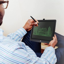 Aksesuarcı 15" Büyük Dijital Çocuk Yazı Tahtası Grafik Çizim Tableti 15 Inç LCD Yazı Tableti, Dijital Yazı Tahtası