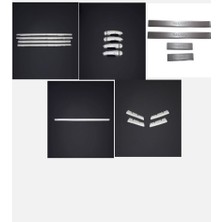 Renault Megane 2 Set (Cam Çıtası, Kapı Eşiği, Bagaj Alt Çıta, Kapı Kolu, Ön Panjur 4 Parça)