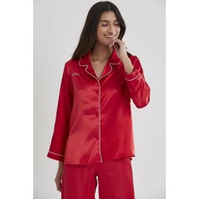 Pierre Cardin 1200 Kadın Ipek Saten Pijama Takım