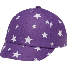 Miniko Kids Kitti 1015-01 Kız Bebek Desenli Kasketli Şapka 0-12 Ay