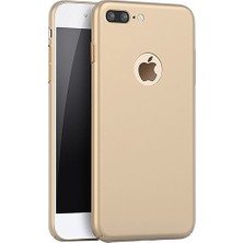 Fitcase Rubber iPhone 7 Kılıf Sert Arka Kapak Gold