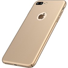 Fitcase Rubber iPhone 7 Kılıf Sert Arka Kapak Gold