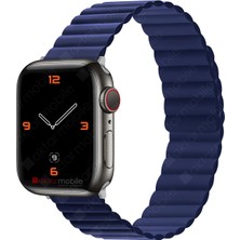 AktarMobile Apple Watch 6 Se 5 4 3 2 1 - 38 / 40 mm Uyumlu Magnetik Silikon Kordon Mıknatıslı Premium Kayış