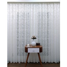 Evdepo Home Kullanıma Hazır 1/2,5 Normal Pile Tül Perde Tek Kanat - Ekru 100 x 270 cm