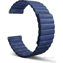 AktarMobile Amazfit Gts 2 Mini 40 mm Uyumlu Magnetik Silikon Kordon Çift Renkli Mıknatıslı Premium Kayış