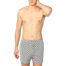 Sedef Yıldızı Erkek Desenli Penye Boxer 1012 - 3 Adet