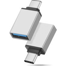 USB To Type-C  Dönüştürücü Otg Çevirici Adaptör Metal