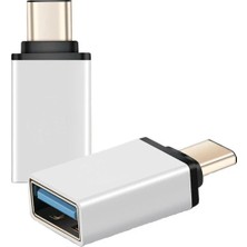 USB To Type-C  Dönüştürücü Otg Çevirici Adaptör Metal