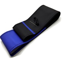 Gürler Oto Kılıf ve Aksesuar Nissan Primera Dikmeli Direksiyon Kılıfı Iki Renkli Yüzüklü Mavi