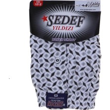 Sedef Yıldızı Erkek Desenli Penye Boxer 1012 - 6 Adet