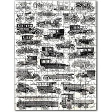 Cakapuzzle Motorlu Taşıtların Tarihsel Evrimi 120 Parça Puzzle Yapboz Mdf (Ahşap)