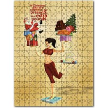 Cakapuzzle Yılbaşı Beklenti Hediye Almaktır Kilo Değil 120 Parça Puzzle Yapboz Mdf (Ahşap)