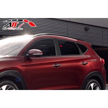 ARD Pazarlama Hyundai Tucson 2015-2017 Karbon Kapı Direği Kaplaması Cam Direği Şık Görünüm 8 Parça