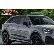 ARD Pazarlama Audi̇ Q2 2018-2022 Karbon Kapı Direği Kaplaması Cam Direği Şık Görünüm 6 Parça