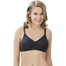 Anıl Pamuklu Desteksiz Dolgusuz Toparlayıcı Küçültücü Sütyen 3714 | Siyah