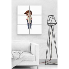 Hero Tasarım Patron Bebek  BLL2487 6 Parça Ahşap Mdf Tablo NHL6984