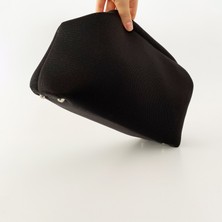 Heybes Kadın Siyah Clutch El Çantası