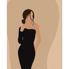 Ena Butik Canvas Kadının Esareti 4 Sayılarla Boyama Seti Rulo 90 x 110 cm