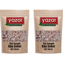 Yazar Tek Sargılı Küp Şeker 2 x 750 gr