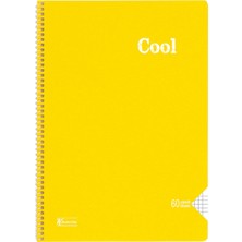 K.color A4 60 Yaprak Kareli Pp Kapak Spiralli Cool Defter