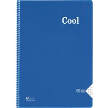 K.color A4 60 Yaprak Kareli Pp Kapak Spiralli Cool Defter