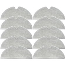 robotyedek Xiaomi Mop 2 Pro Plus (Pro DEĞİL!) STYTJ02ZHM Uyumlu Yüksek Kaliteli 10 Adet Mop-tam Yüzey Mikrofiber Ve Kalın