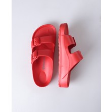 Shoecide Unisex Eva Çift Bant Tokalı Terlik