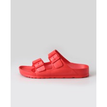 Shoecide Unisex Eva Çift Bant Tokalı Terlik