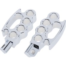 Lnshop Harley Motocross Döngüsü Ayak Pegs Için Evrensel Uyuyor Tutun Özel Pedal Gümüş (Yurt Dışından)