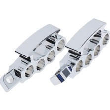 Lnshop Harley Motocross Döngüsü Ayak Pegs Için Evrensel Uyuyor Tutun Özel Pedal Gümüş (Yurt Dışından)