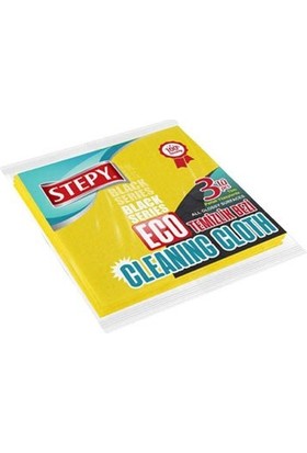 Stepy Black Temizlik Bezi (3'lü)