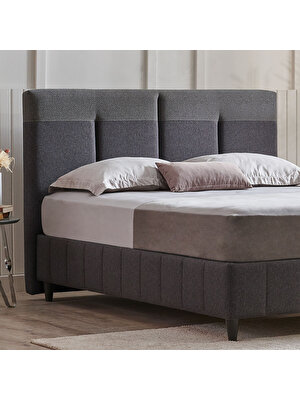 Yataş Bedding Dream Line Yatak - Baza - Başlık Set - Antrasit 140 x 190 cm