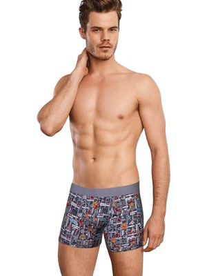 Doreanse Erkek Modal Renkli Baskılı Torbalı Normal Paça Boxer 1816 | Voyager