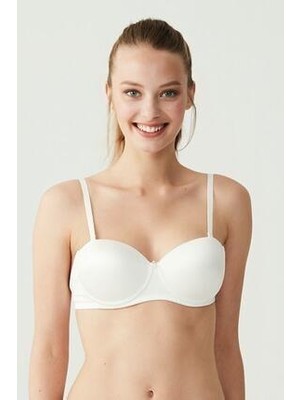 U.S. Polo Assn. 66144 Straplez İçi Dolu Destekli Pushp Up Sütyen