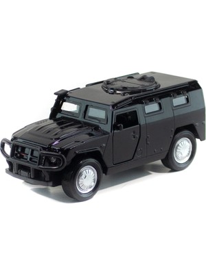 Mixoyuncak Metal Hummer Çek Bırak Model Araba Siyah Işıklı 12 cm