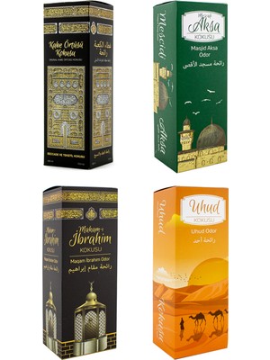 Esved Kabe Örtüsü Kokusu Mescidi Aksa Kokusu Makamı Ibrahim Kokusu ve Uhud Kokusu Sprey 400 Ml.