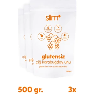3 Paket 500g Glutensiz Çiğ Karabuğday Unu