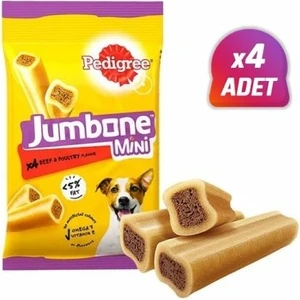 4 Adet - Pedigree Jumbone Mini Beef Köpek Ödülü 160 gr